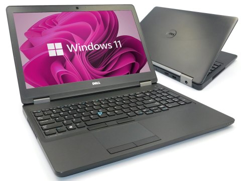 Laptop Dell Latitude E5570 i5-6200U 8GB 256SSD W11 Nowa Bateria - Klasa A- - Gwarancja 24M