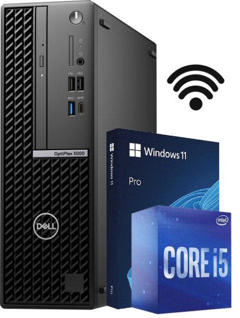 Komputer DELL OPTIPLEX 5000 SFF I5-12500 16GB 1TB NVMe WiFi W11P - Klasa A - Gwarancja 24M