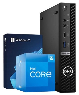 Komputer Dell 5090 micro I5-10500T NVMe 256GB DDR4 16GB Win11P - Klasa A- - Gwarancja 24M