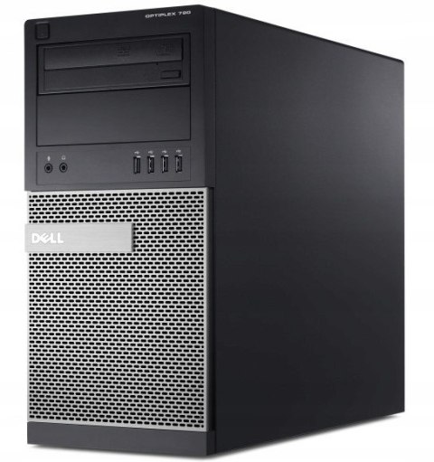 Komputer Dell 790 MT Tower i7 2600 16GB DDR3 240GB SSD bez systemu - Klasa A- - Gwarancja 24M