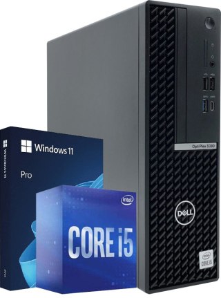 Komputer Dell OPTIPLEX 5080 SFF i5 10500 16GB DDR4 256GB NVMe Win11P - Klasa A- - Gwarancja 24M