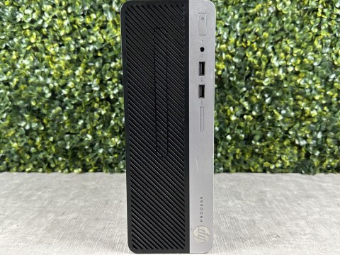 Komputer HP 400 G5 SFF i3 8100 16/256GB NVMe Win11P - Uszk. Front! - Klasa A- - Gwarancja 24M