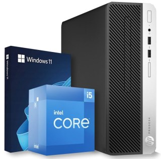 Komputer HP 400 G5 SFF i5 8400 8GB DDR4 256GB NVMe Win11P - Klasa A- - Gwarancja 24M