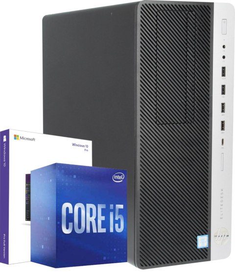 Komputer HP 800 G3 MT i5 6500 16GB DDR4 240GB SSD Win10P DVD Uszk. USB - Klasa A - Gwarancja 24M