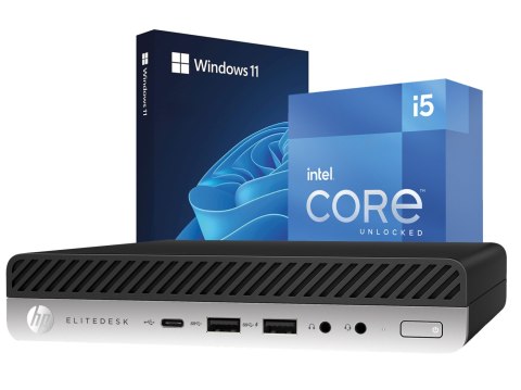 Komputer HP 800 G5 i5 9500 16/256GB NVMe Win11P - OPIS! - Klasa A- - Gwarancja 24M