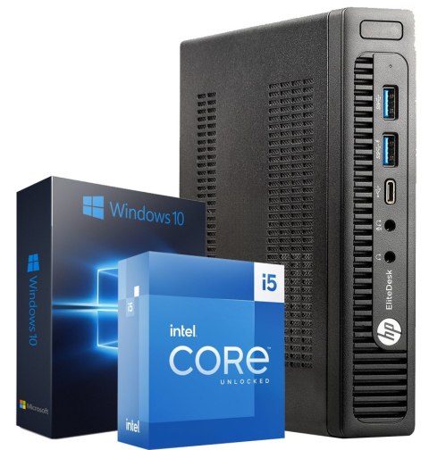 Komputer HP Elitedesk 800 G2 DM MINI i5-6500 M.2 NVMe 256GB DDR4 16GB WIN10 - Klasa A - Gwarancja 24M