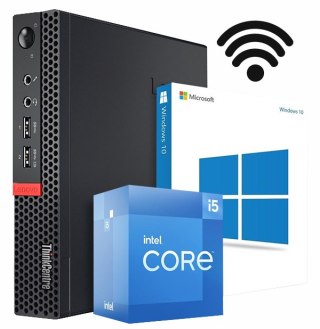 Komputer Lenovo M710Q Tiny i5 7400T 16GB DDR4 256GB NVMe Win10P - WiFi - Klasa A - Gwarancja 24M
