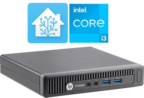 Komputer stacjonarny Serwer Home assistant HP Prodesk 400 G1 Mini i3-4160T 16/120GB SSD - Klasa A- - Gwarancja 24M