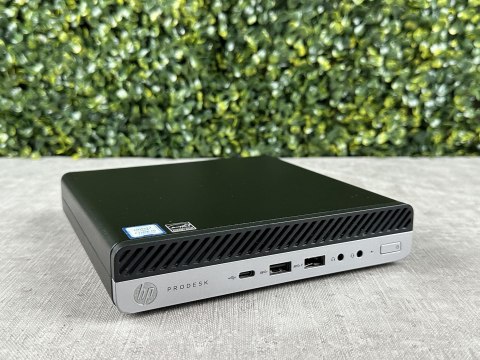 Mini komputer HP 600 G3 i5-7500T 16/256GB NVMe Win10P WiFi Uszk. USB! - Klasa A - Gwarancja 24M