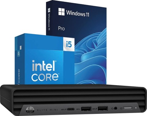 Komputer 800 G9 Mini i5-13500 16GB DDR5 256GB NVMe Wi11P - Klasa A - Gwarancja 24M