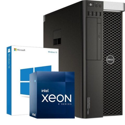 Komputer DELL PRECISION 5810 TOWER E5-1650 V4 RTX 4000 32/480GB SSD - Klasa A- - Gwarancja 24M