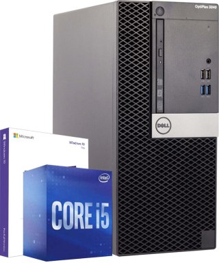 Komputer Dell 3040 MT i5 6500 8GB DDR3 240GB SSD Win10P - DVD - Klasa A- - Gwarancja 24M