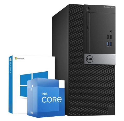 Komputer Dell 3040 MT i7 6700 16GB DDR3 480GB SSD Win10H - Klasa A- - Gwarancja 24M
