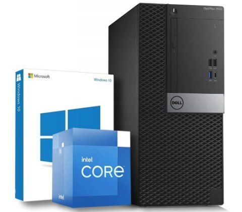 Komputer Dell 7050 MT i7 6700 16GB DDR4 Win10P 256GB NVMe Uszk. USB! - Klasa A - Gwarancja 24M