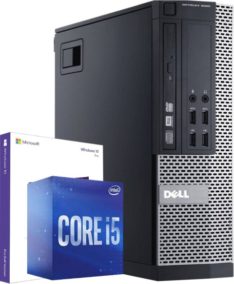Komputer Dell 9020 USDT i5 4590S 8/120GB SSD Win10P - Uszk. Front! - Klasa A- - Gwarancja 24M
