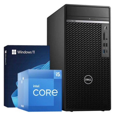 Komputer Dell OPTIPLEX 7080 MT I5-10600 DDR4 16GB NVMe 256GB WIN11P - Klasa A- - Gwarancja 24M