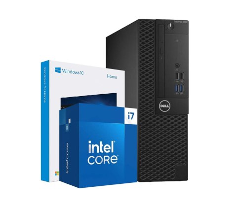 Komputer Dell OptiPlex 3050 SFF i7-7700 16GB DDR4 480GB SSD DVD W10 - Klasa A - Gwarancja 24M