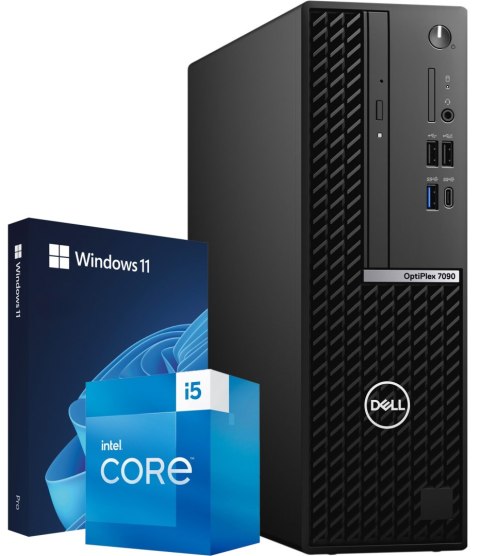 Komputer Dell Optiplex 7090 i5 10600 16GB DDR4 256GB NVMe W11P - vPro - Klasa A- - Gwarancja 24M
