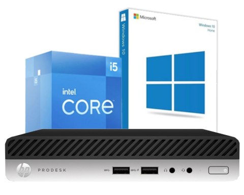 Komputer HP 400 G3 i5-6500T 16GB DDR4 256GB NVMe Win10P - Uszk. Front! - Klasa A- - Gwarancja 24M