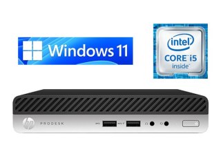 Komputer HP 400 G5 mini I5-8500T DDR4 16GB NVMe 256GB Win11P - Klasa A - Gwarancja 24M