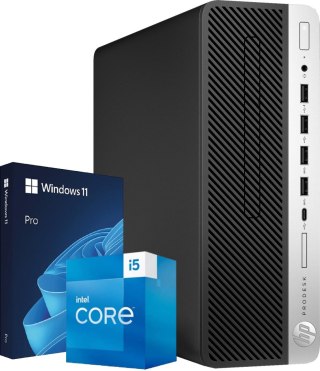 Komputer HP 600 G4 SFF i5-8400 16/256GB NVMe Win11P DVD - Klasa A - Gwarancja 24M