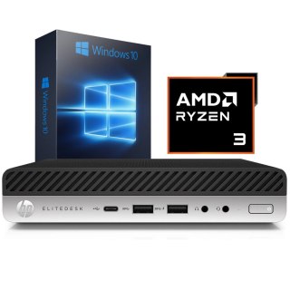 Komputer HP 705 G4 Mini R3 2200GE DDR4 8/256GB NVMe Win10P - Klasa A - Gwarancja 24M