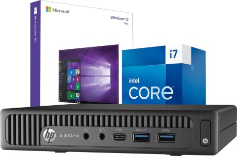 Komputer HP 800 G2 Mini i7-6700T 16GB DDR4 240GB SSD Win10P - Klasa A - Gwarancja 24M
