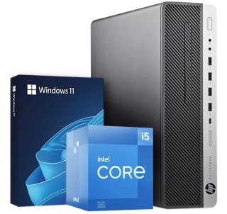 Komputer HP 800 G4 i5-8500 16GB DDR4 512GB NVMe Win11P, DVD - Klasa A- - Gwarancja 24M