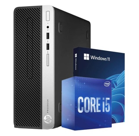 Komputer HP ProDesk 400 G6 SFF i5 9500 16/256GB Win11H, DVD - Klasa A- - Gwarancja 24M