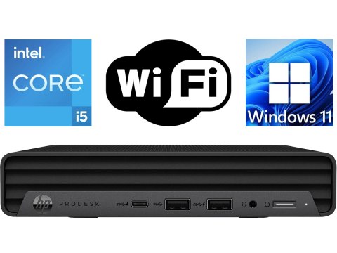 Komputer HP ProDesk 400 G6 mini i5-10400T DDR4 16GB M.2 NVMe 256GB WiFi Win 11 Pro - Klasa A - Gwarancja 24M