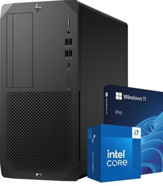 Komputer HP Z2 G5 i7 10700 32GB DDR4 256GB NVMe Win11P - Uszk. Front! - Klasa A- - Gwarancja 24M