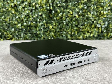 Mini komputer HP 600 G3 i5-7500T 16/256GB NVMe Win10P WiFi Uszk. Front - Klasa A - Gwarancja 24M