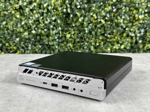 Mini komputer HP 600 G3 i5-7500T 16/256GB NVMe Win10P WiFi Uszk. Front - Klasa A - Gwarancja 24M