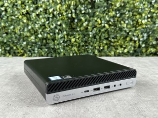 Mini komputer HP 600 G3 i5-7500T 16/256GB NVMe Win10P WiFi - Uszk. USB! - Klasa A- - Gwarancja 24M