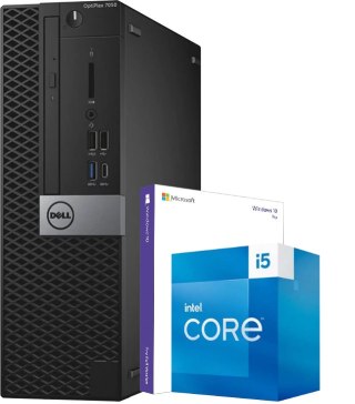 Komputer DELL OPTIPLEX 7050 SFF I5-7500 16/256GB NVMe WIN10P - DVD - Klasa A- - Gwarancja 24M