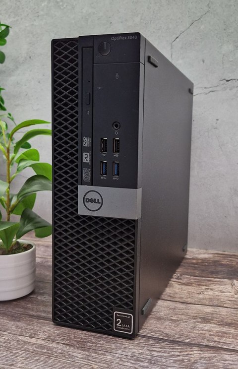 Komputer Dell 3040 SFF i3-6100 16GB DDR3 240GB Win10H - Klasa A - Gwarancja 24M