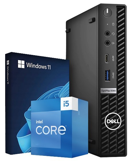 Komputer Dell 5080 i5 10500T 16GB DDR4 256GB NVMe Win11P, WiFi - Klasa A- - Gwarancja 24M