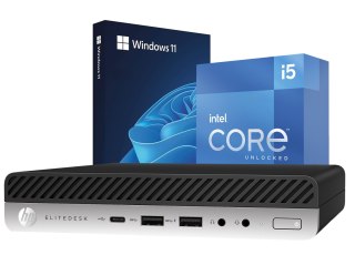 Komputer HP 800 G5 Mini i7-8700 16GB/256GB NVMe Win11P, WiFi - Klasa A- - Gwarancja 24M