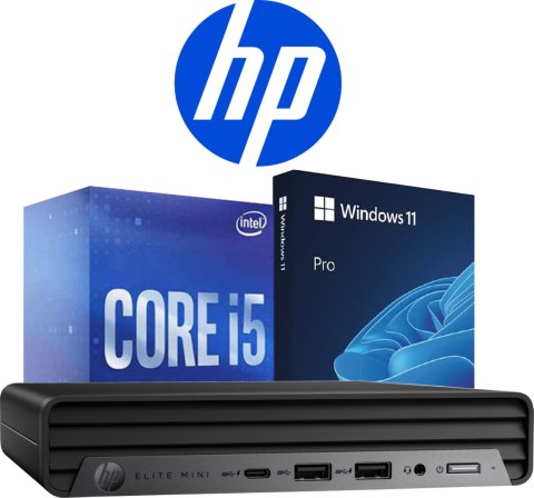 Komputer HP 800 G9 Mini i5-12500 16GB DDR5 256GB NVMe Win11P - Klasa A - Gwarancja 24M