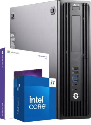 Komputer HP Z240 Workstation SFF i7-6700 16GB/240GB SSD Win10P - DVD - Klasa A- - Gwarancja 24M