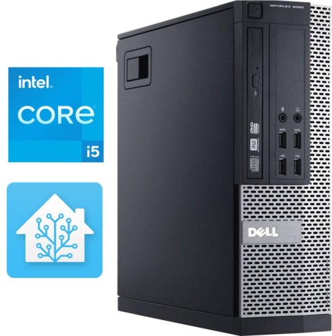 Komputer stacjonarny Serwer Home Assistant Dell 9020 USDT i5 4590S 8GB DDR3 120GB SSD - Klasa A- - Gwarancja 24M
