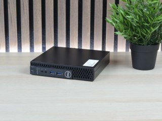 Mini Komputer Dell 3070 I3-9100T 16GB DDR4 256GB NVMe Win11H WiFi - Klasa A - Gwarancja 24M