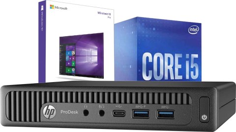 Mini Komputer HP 600 G2 i5 6500T 16GB DDR4 256GB NVMe Win10P - WiFi - Klasa A- - Gwarancja 24M