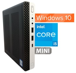 Mini Komputer HP 800 G3 i5-7500 16GB DDR4 256GB NVMe Win10H - Klasa A - Gwarancja 24M